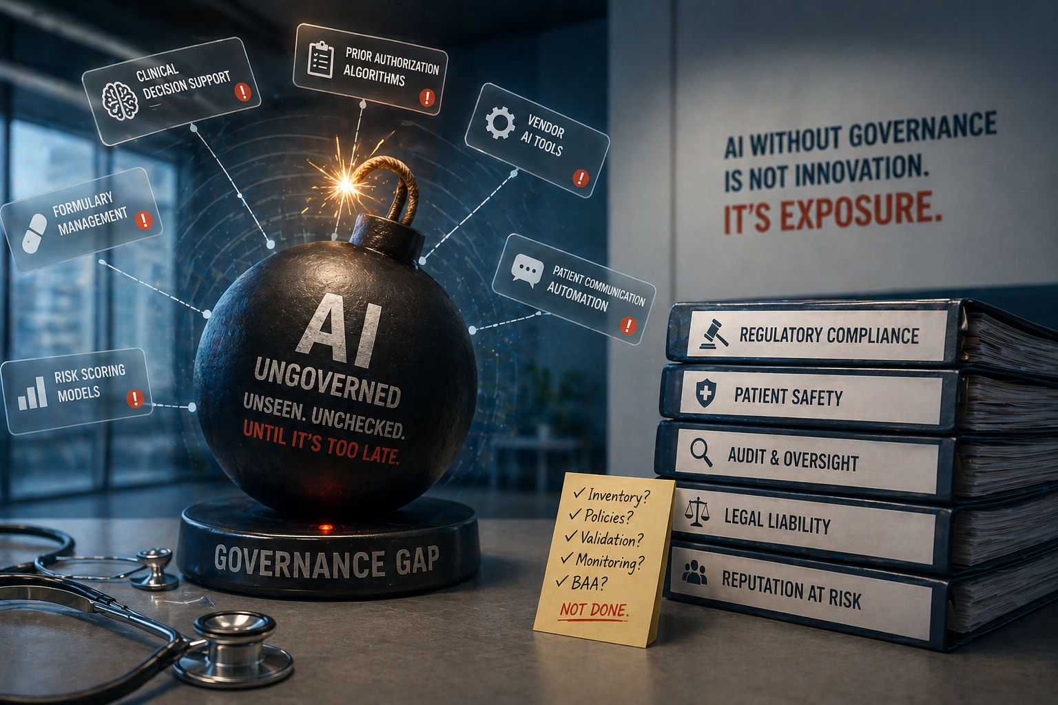 The AI Governance Liability Bomb: 75% of Health Systems Are Already Exposed